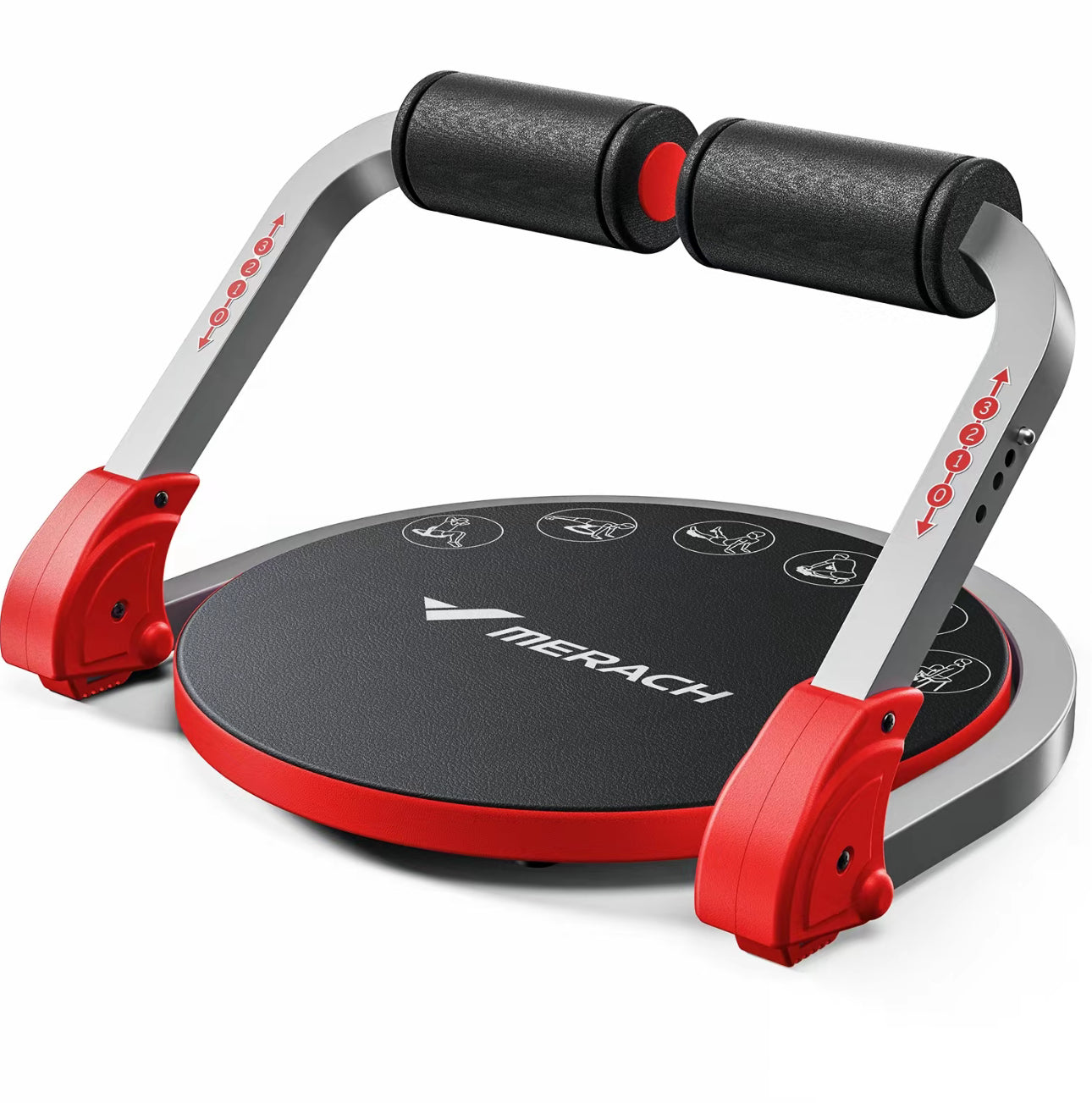 ZELUS Ab Machine with Resistance Bands for Home Gym 2 in 1 Ab Workout Equipment with Rebound Assist 4 Intensities Core Strength Trainer Whole Body Exercise Fitness Equipment for Home Workouts